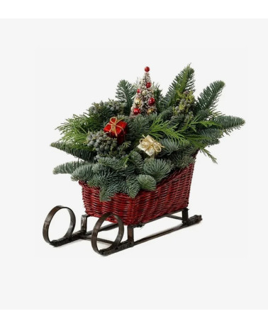 Holiday Sleigh Centerpiece